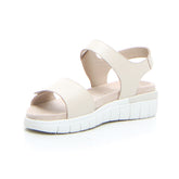 Sandalo con strappi cream perlato | Boscaini Scarpe