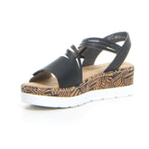 Sandalo con platform nero | Boscaini Scarpe