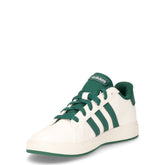 Grand court 2.0k sneaker da bambino in ecopelle bianco verde | Boscaini Scarpe