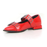 Ballerina a punta con cinturini red naplak | Boscaini Scarpe