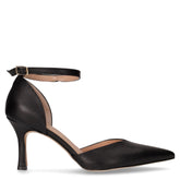 Decollete con tacco a punta in ecopelle nero - Decollete | Boscaini Scarpe