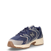 530 sneaker in ecopelle e tessuto navy | Boscaini Scarpe