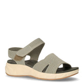 Sandalo in tessuto con strappo verde - TOO LIKE | Boscaini Scarpe