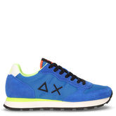 Tom Fluo sneaker in pelle e tessuto blu - SUN68 UOMO | Boscaini Scarpe