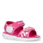Sandalo in tessuto ed ecopelle bambina fuxia - Sandali Bambina | Boscaini Scarpe