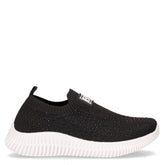 Sneaker slip on in tessuto nero - LAURA BIAGIOTTI | Boscaini Scarpe