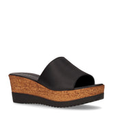 Ciabatta con zeppa nero - Ciabatte Donna | Boscaini Scarpe