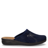 Ciabatta in tessuto blu - Ciabatte Donna | Boscaini Scarpe