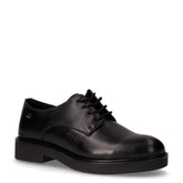Stringata in pelle nero | Boscaini Scarpe