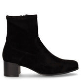 Stivaletto con tacco in ecopelle scamosciata nero - CAPRICE | Boscaini Scarpe