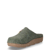 Ciabatta in tessuto con decoro foglie menta | Boscaini Scarpe