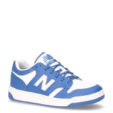480 sneaker bambino in pelle blu agata bianco - NEW BALANCE | Boscaini Scarpe