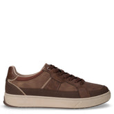 Marvin sneaker in ecopelle e tessuto marrone | Boscaini Scarpe