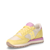 Jazz Original sneaker in tessuto e pelle giallo orchidea | Boscaini Scarpe