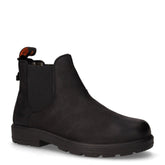 Stivaletto in pelle e tessuto nero | Boscaini Scarpe
