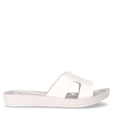 Ciabatta in ecopelle e gomma bianco | Boscaini Scarpe