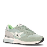 Stargirl Glitter Logo sneaker in pelle e tessuto verde salvia - SUN68 | Boscaini Scarpe