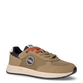 Travis Authentic sneaker in tessuto e pelle kaki navy | Boscaini Scarpe