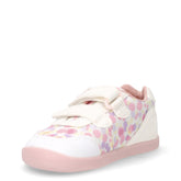 Sneakers in tessuto e pelle bambina bianco rosa | Boscaini Scarpe