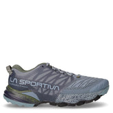 Akasha II scarpa da trail running in mesh e pu pietra cipresso - Scarpe Trail Running Donna | Boscaini Scarpe