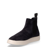 Stivaletto in pelle scamosciata blu vanilla | Boscaini Scarpe
