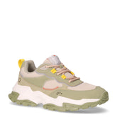 Sneaker in tessuto ed ecopelle kaki - REFRESH DONNA | Boscaini Scarpe