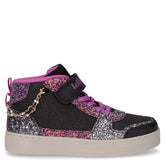 Sneaker bambina in tessuto ed ecopelle nero porpora - Scarpe Bambina | Boscaini Scarpe