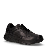 Scarpa sportiva in pelle con suola chunky nero | Boscaini Scarpe