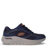 Arch Fit 2.0 The Keep sneaker in tessuto ed ecopelle blu arancio | Boscaini Scarpe