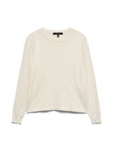 Maglia girocollo in maglia panna | Boscaini Scarpe