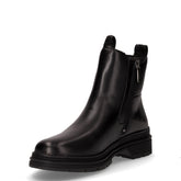 Stivaletto con zip laterale in pelle nero | Boscaini Scarpe