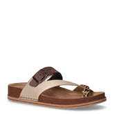 Ciabatta infradito in pelle ed ecopelle oro antico - FREE WALK | Boscaini Scarpe