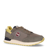 Travis Authentic 045 sneaker in pelle e tessuto marrone navy - COLMAR | Boscaini Scarpe