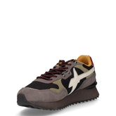 Jak sneaker in pelle e tessuto antracite | Boscaini Scarpe