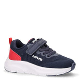 Hudson Mini sneaker in tessuto ed ecopelle bambino blu navy rosso | Boscaini Scarpe