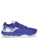 Wave Enforce Court CC scarpa da tennis in tessuto ed ecopelle blu bianco - MIZUNO | Boscaini Scarpe