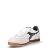 Cross sneaker in tessuto ed ecopelle bianco nero | Boscaini Scarpe