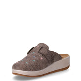 Ciabatta in tessuto tortora | Boscaini Scarpe