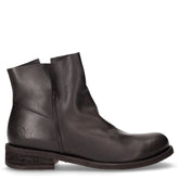 Stivaletto in pelle con zip nero | Boscaini Scarpe