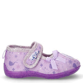 Ciabatta casa in tessuto bambina viola | Boscaini Scarpe