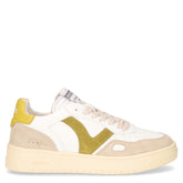 Sneaker in pelle ed ecopelle bianco oliva | Boscaini Scarpe