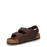 Milano sandalo in pelle marrone scuro | Boscaini Scarpe