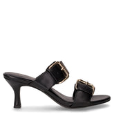 Ciabatta in ecopelle con tacco nero | Boscaini Scarpe