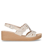 Sandalo con strass e zeppa ghiaccio - Sandali Con Tacco Donna | Boscaini Scarpe