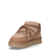 Stivaletto caldo in tessuto marrone apricot | Boscaini Scarpe