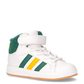 Game Court Mid sneaker bambino in ecopelle bianco verde giallo - Sneakers Bambino | Boscaini Scarpe