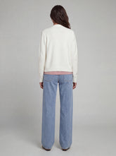Cardigan aperto in maglia bianco | Boscaini Scarpe
