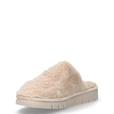 Ciabatta in ecopelliccia beige | Boscaini Scarpe
