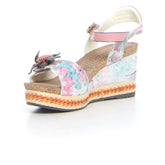 Sandalo con zeppa rose | Boscaini Scarpe