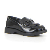 Mocassino con staffa e frangia nero - Mid Season Sale Mocassini Donna | Boscaini Scarpe